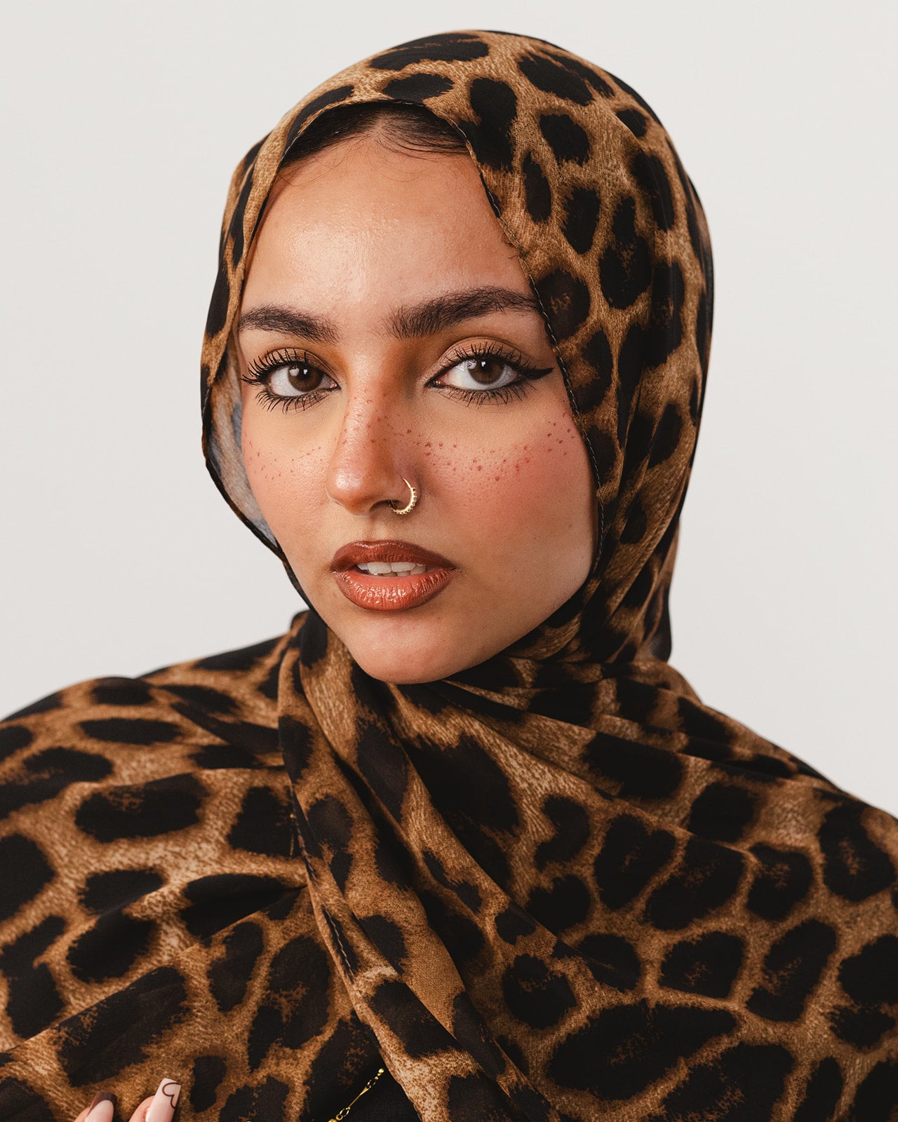 Lecharpe Scarf Tiger Chiffon