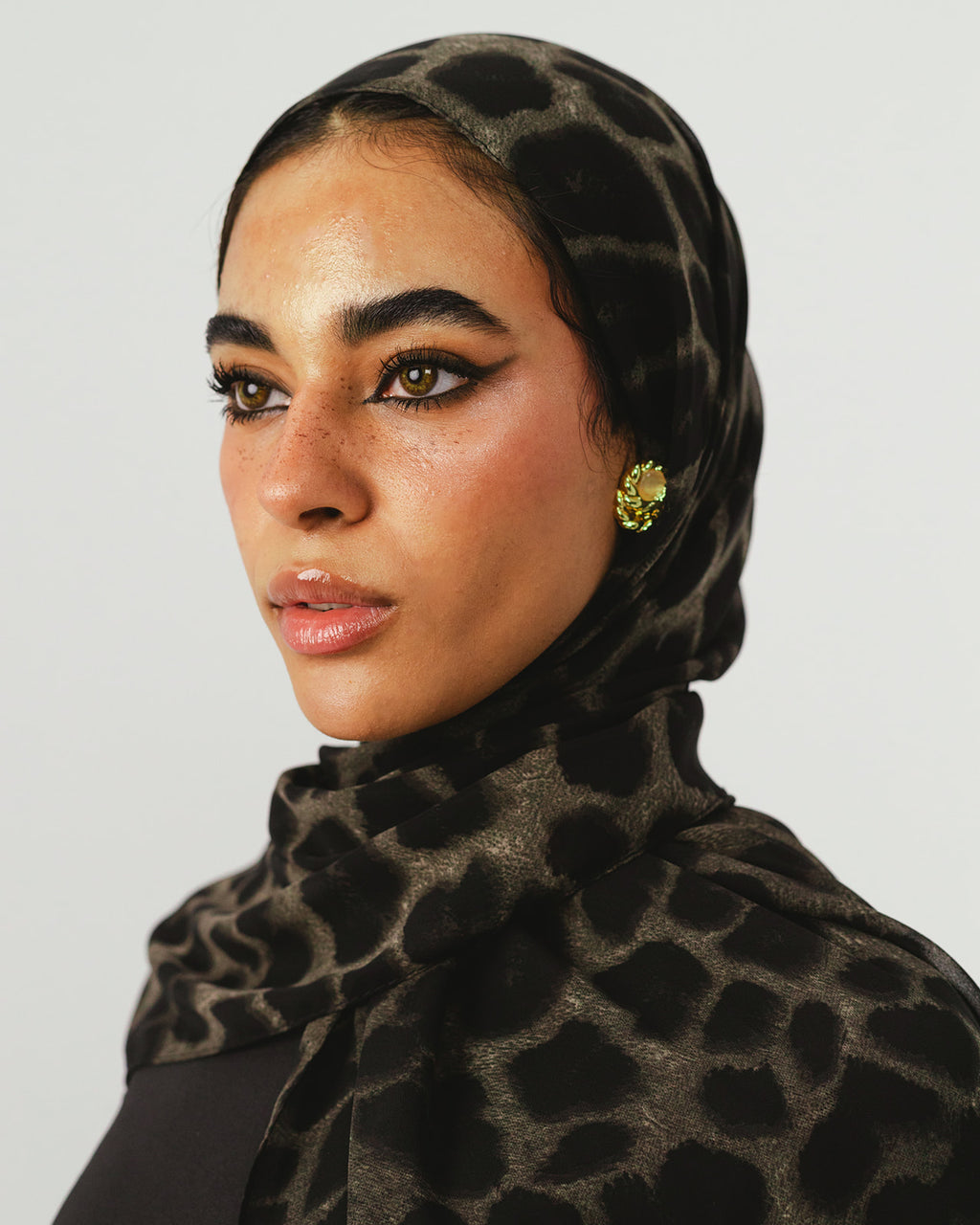 Lecharpe Scarf Tiger Chiffon