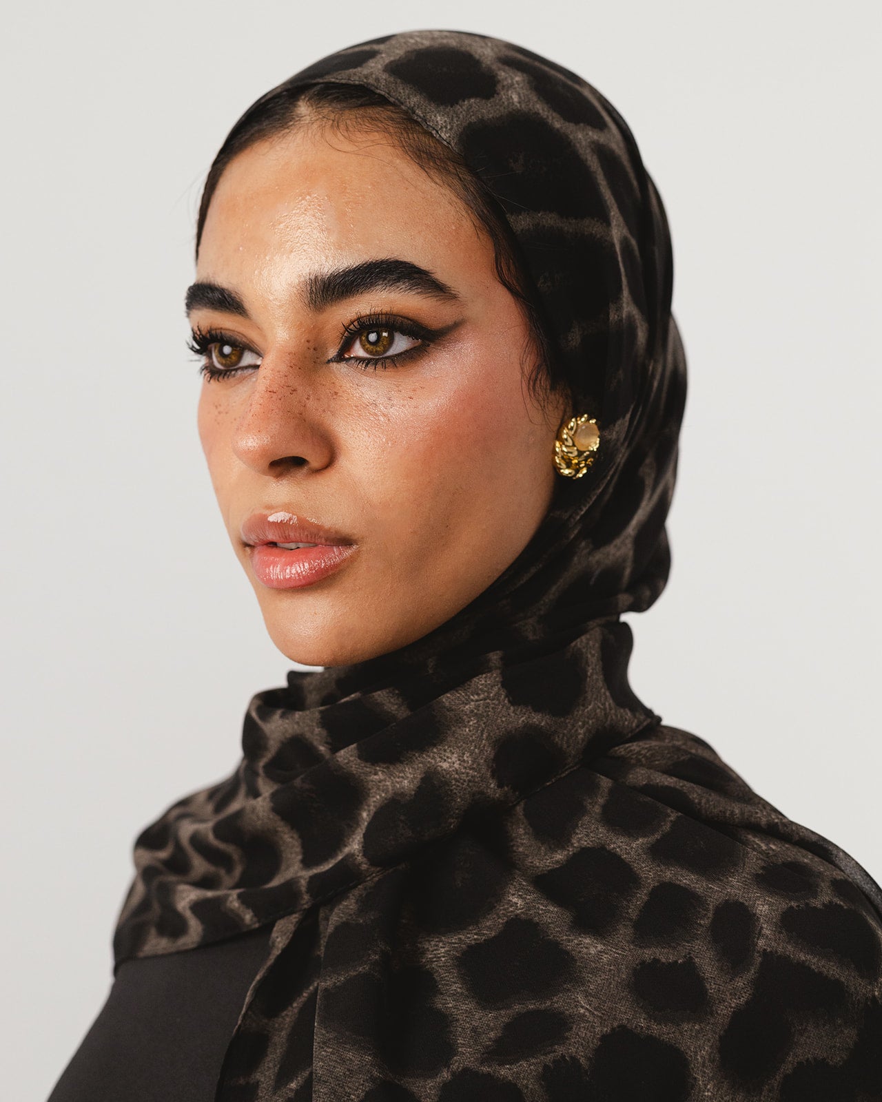 Lecharpe Scarf Tiger Chiffon