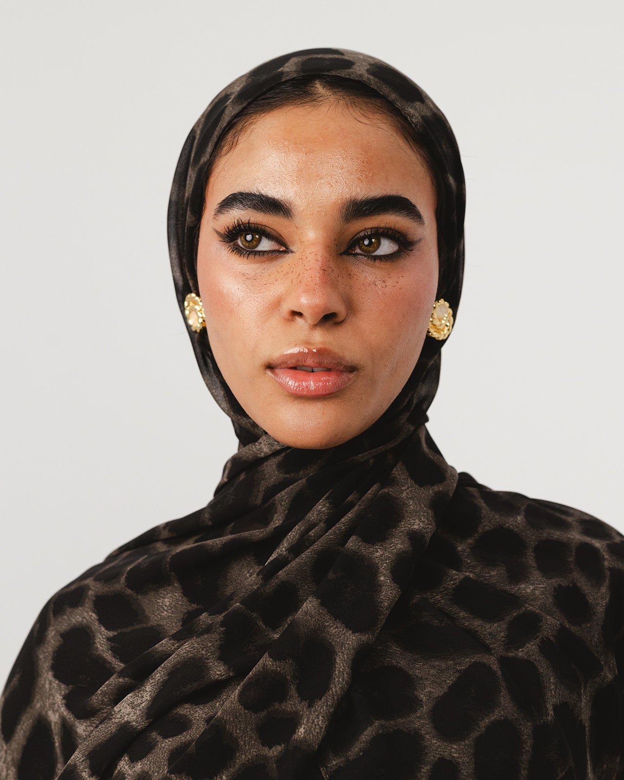 Lecharpe Scarf Tiger Chiffon