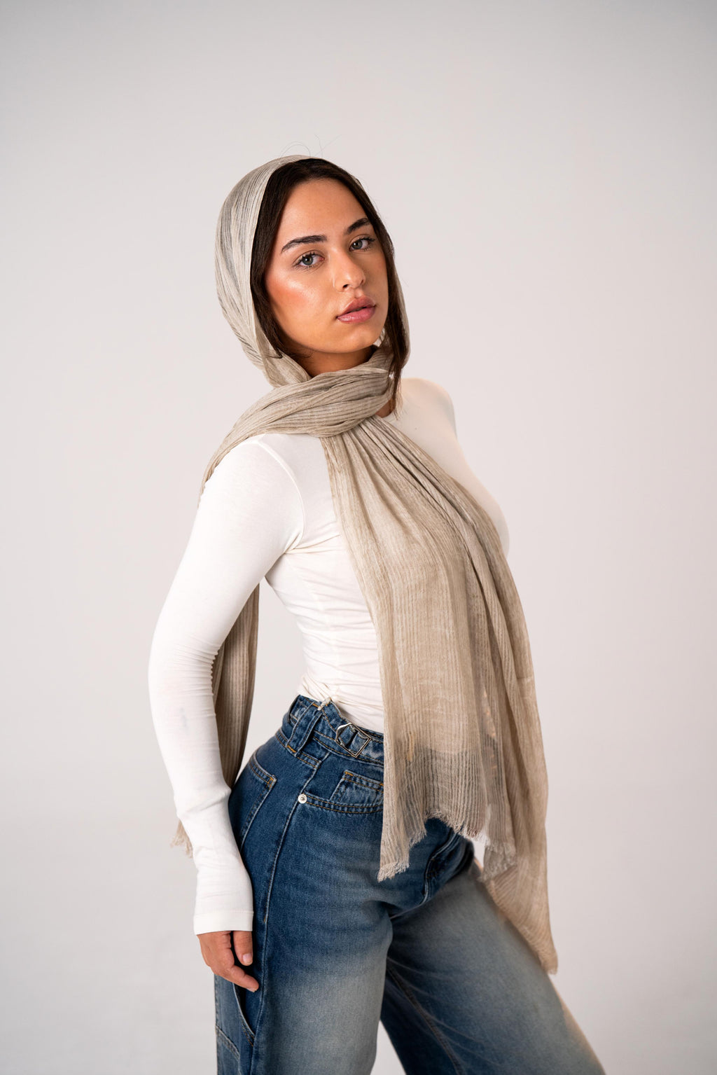 Lecharpe Scarf Messy Chiffon