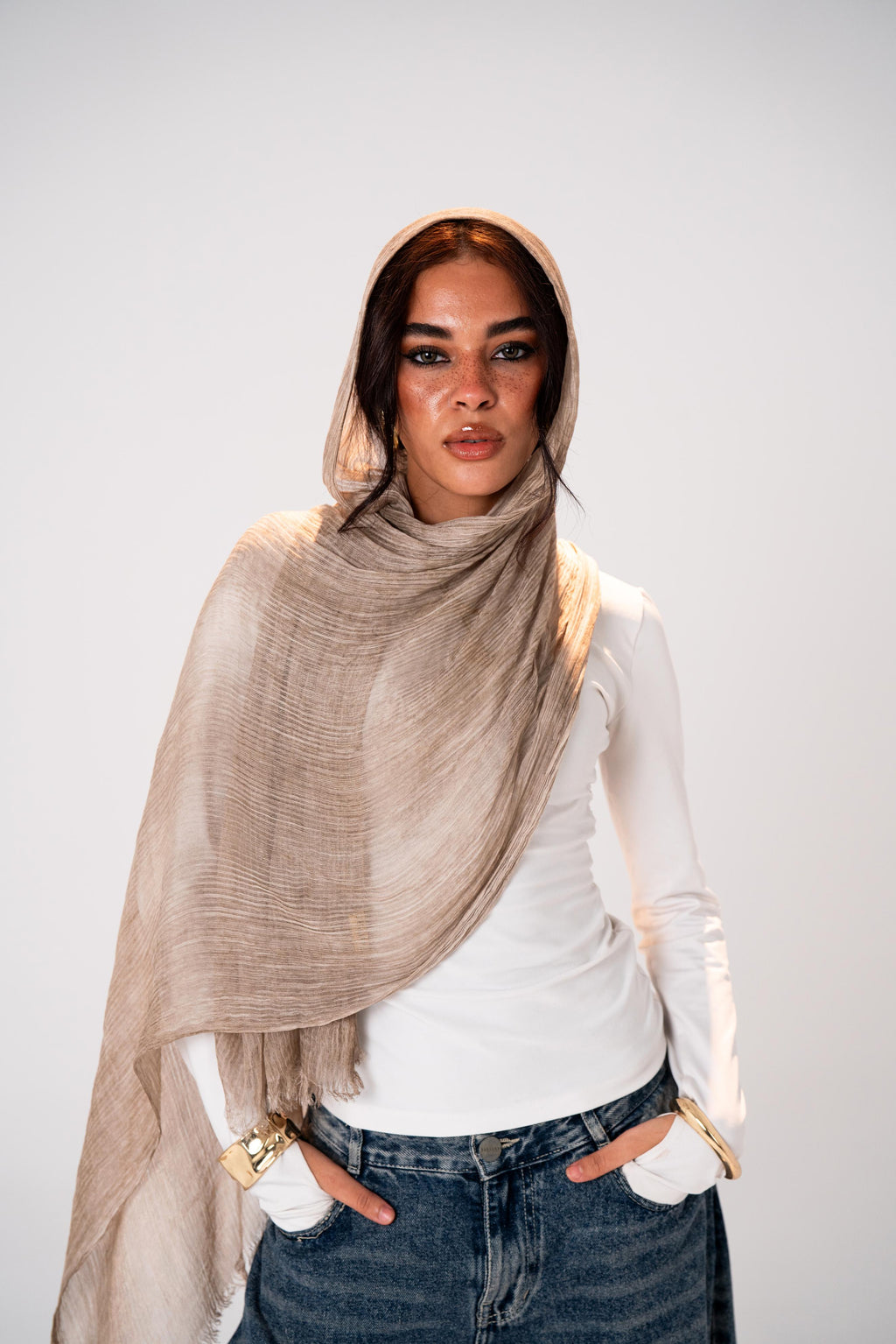 Lecharpe Scarf Messy Chiffon