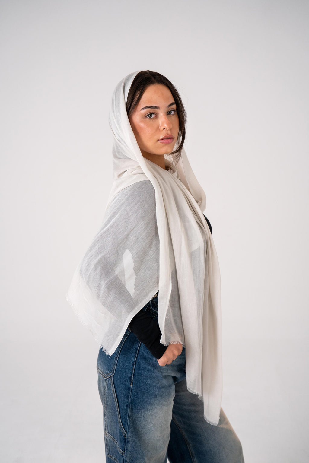 Lecharpe Scarf Plain Linen
