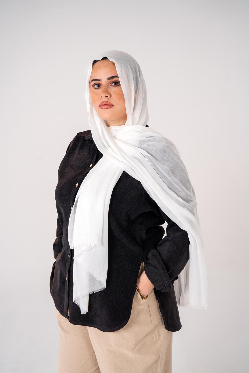 Lecharpe Scarf Plain Linen