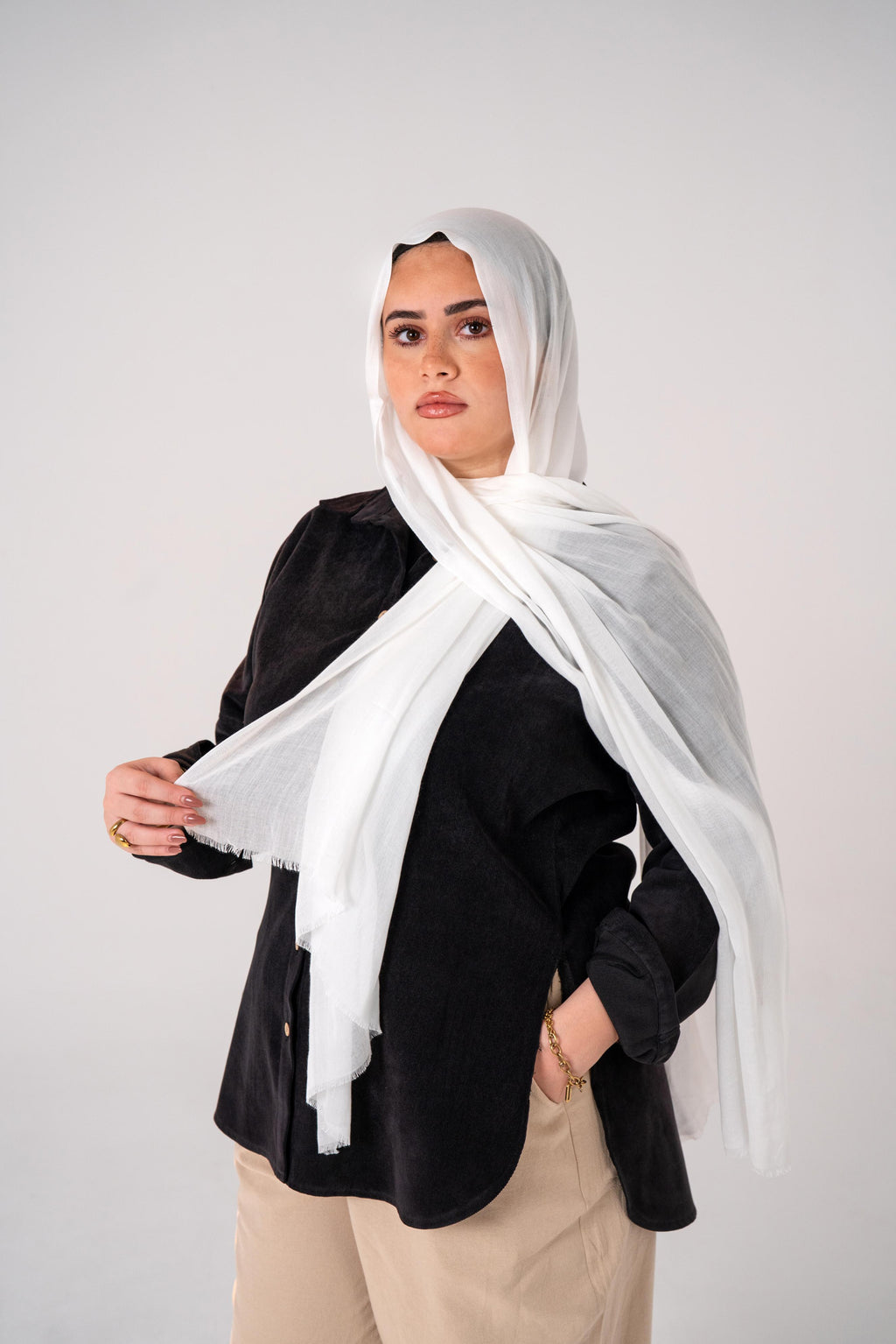 Lecharpe Scarf Plain Linen