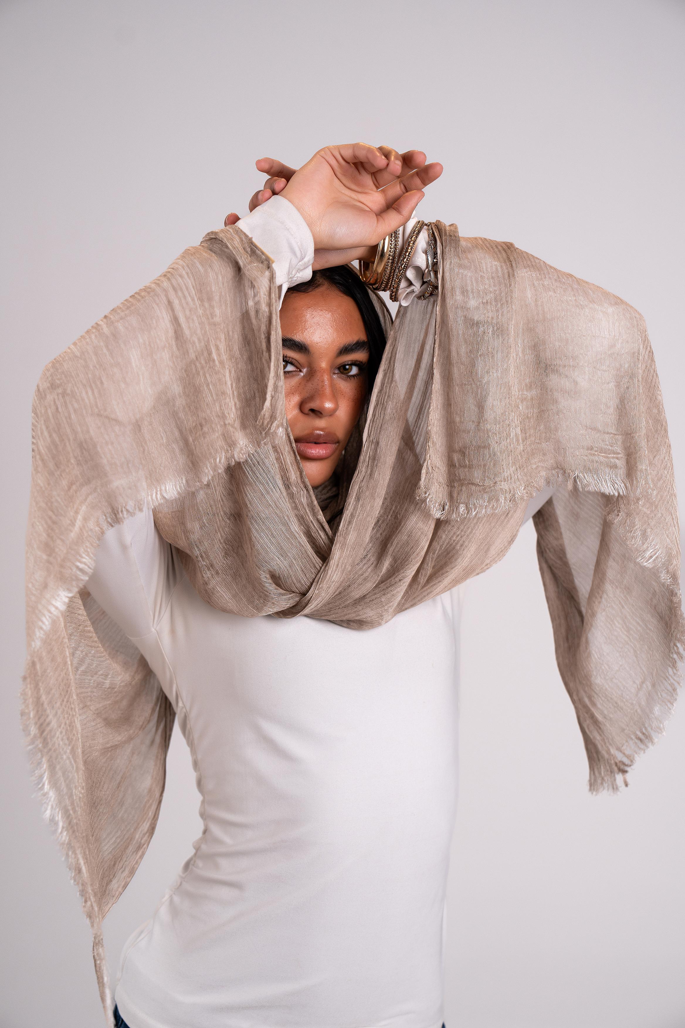 Lecharpe Scarf Messy Chiffon