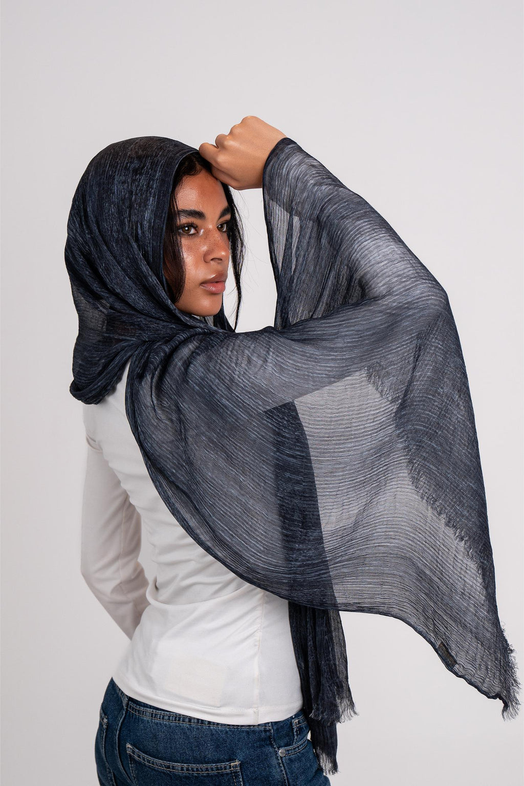 Lecharpe Scarf Messy Chiffon