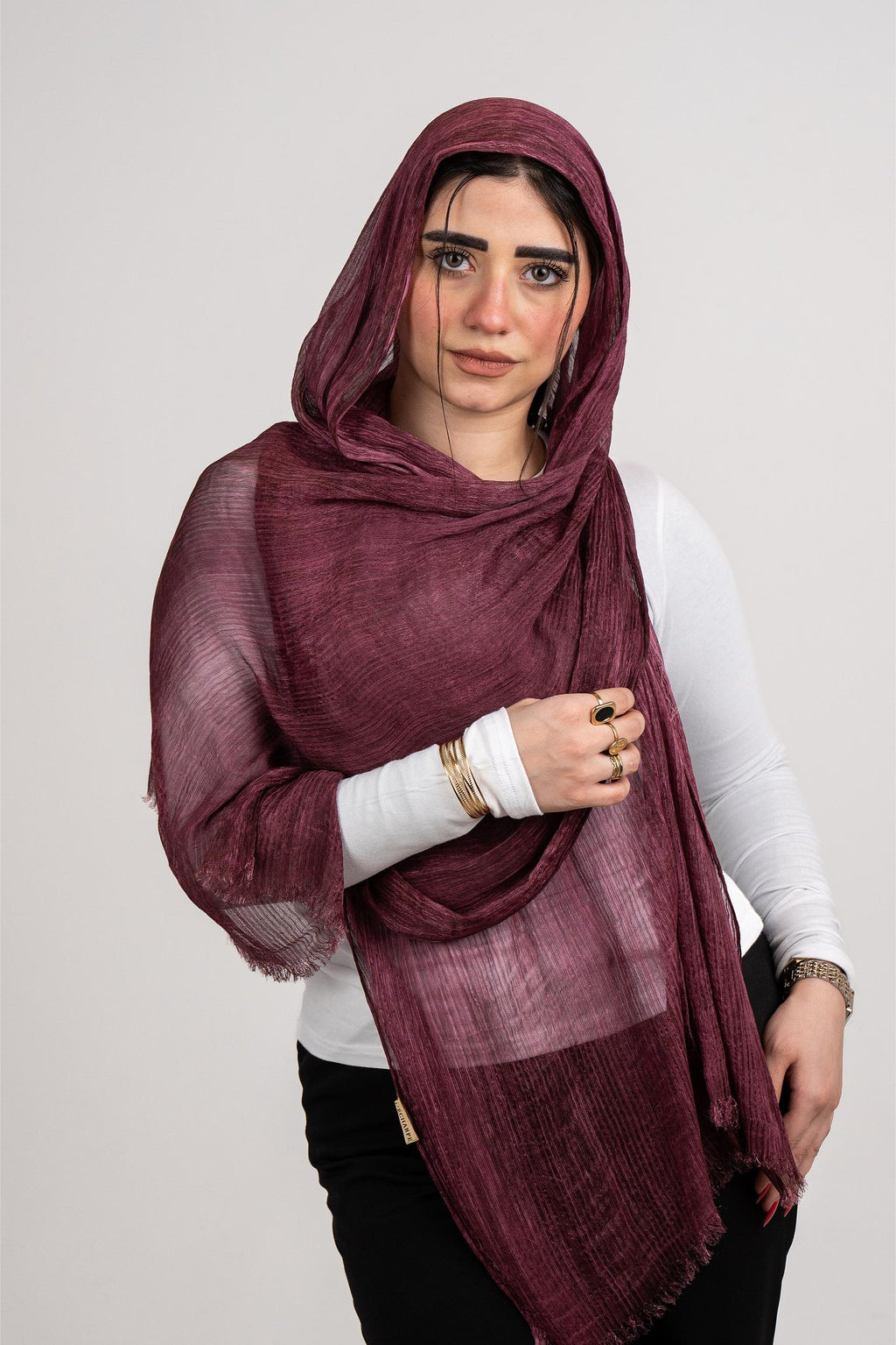 Lecharpe Scarf Messy Chiffon