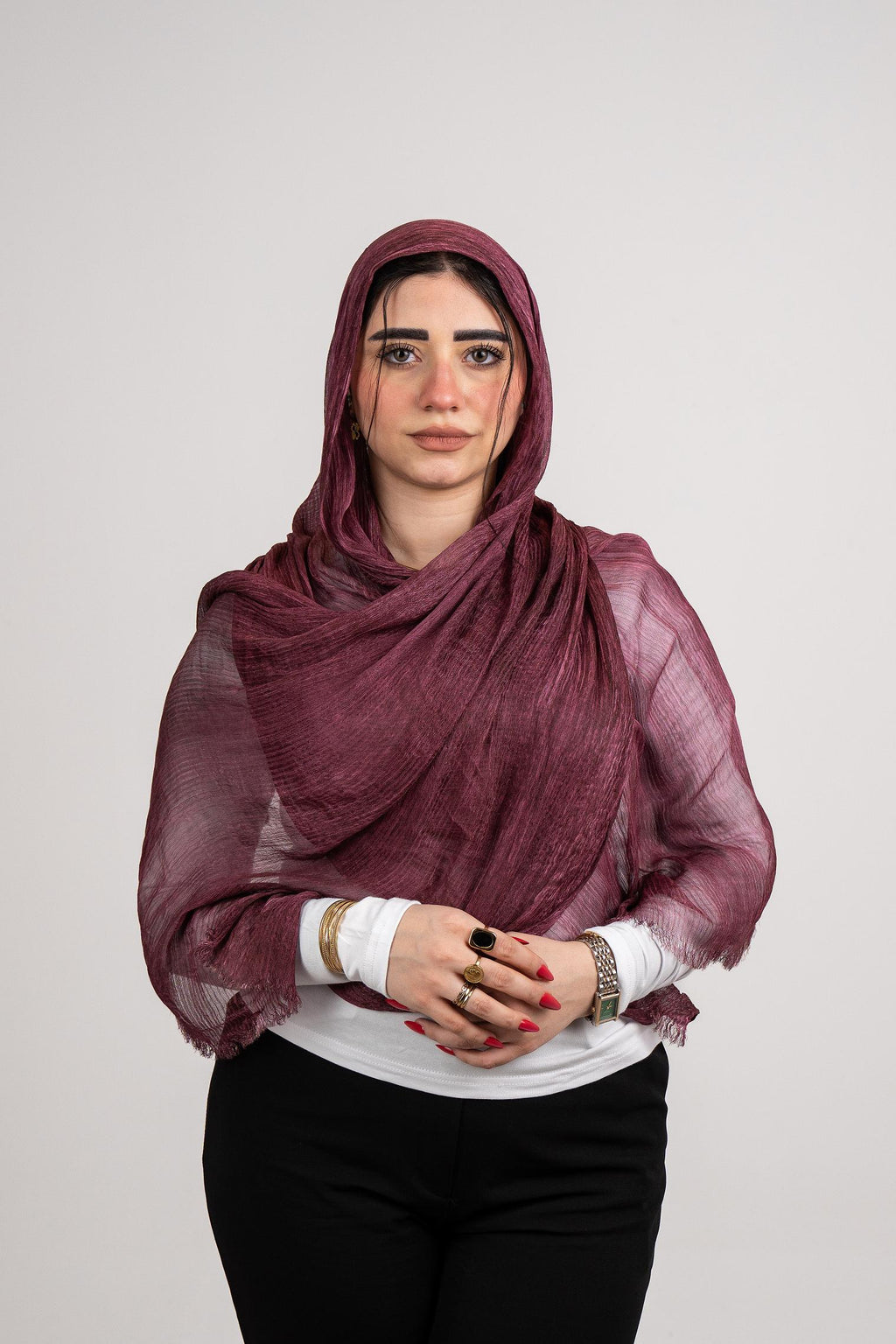 Lecharpe Scarf Messy Chiffon