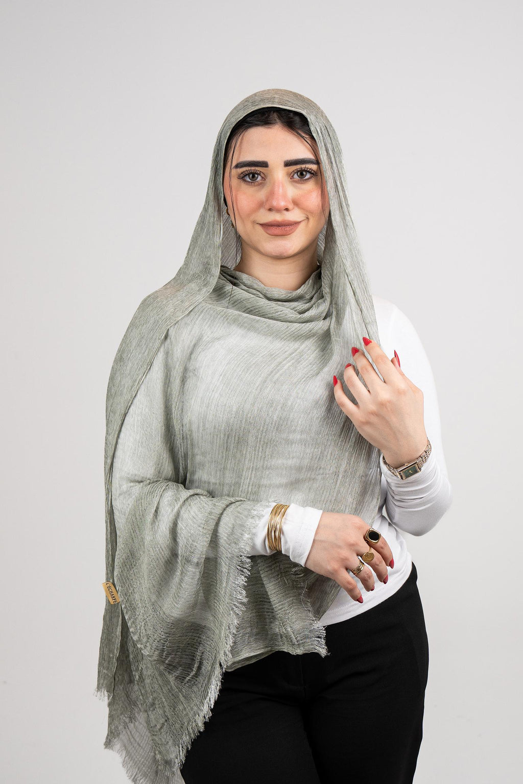 Lecharpe Scarf Messy Chiffon