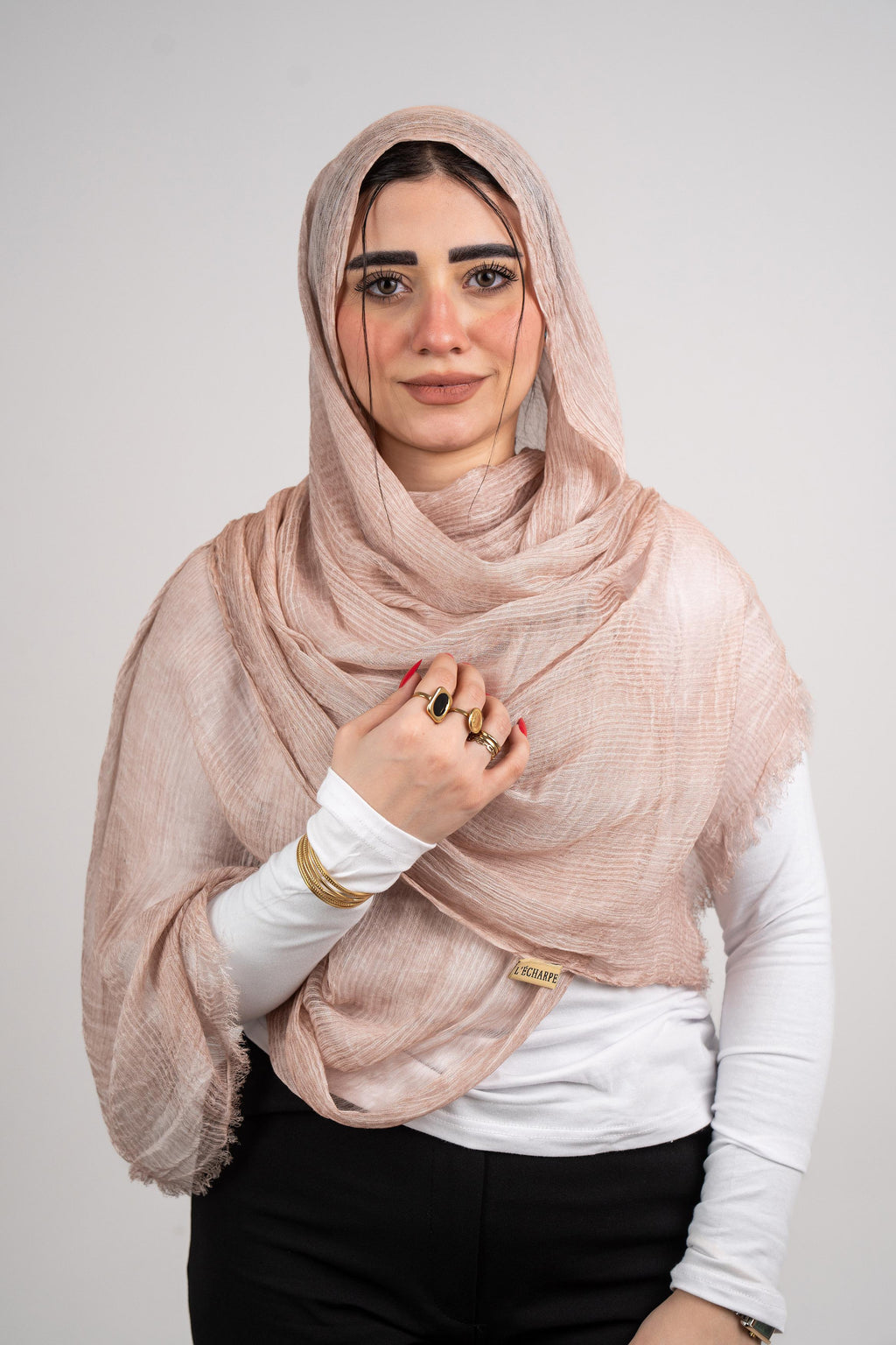 Lecharpe Scarf Messy Chiffon